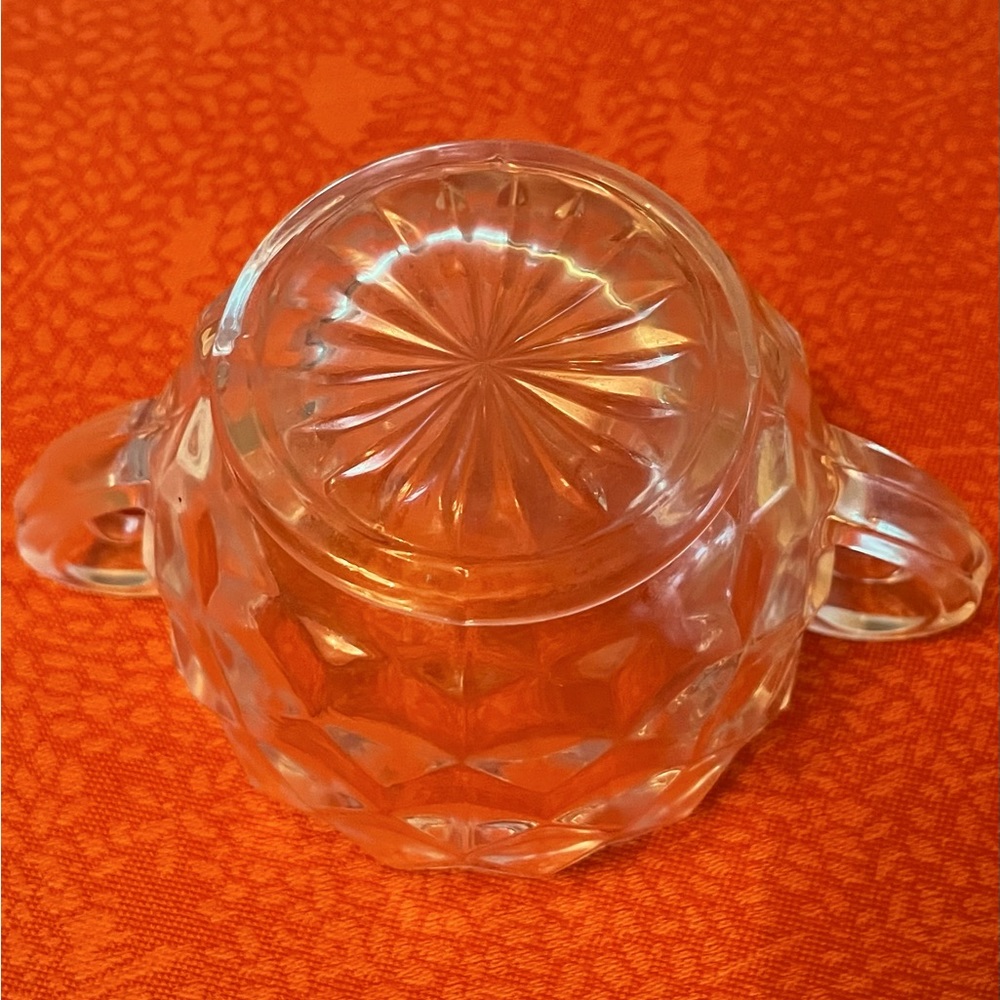 Fostoria American Sugar and Creamer - Picture 4 of 7